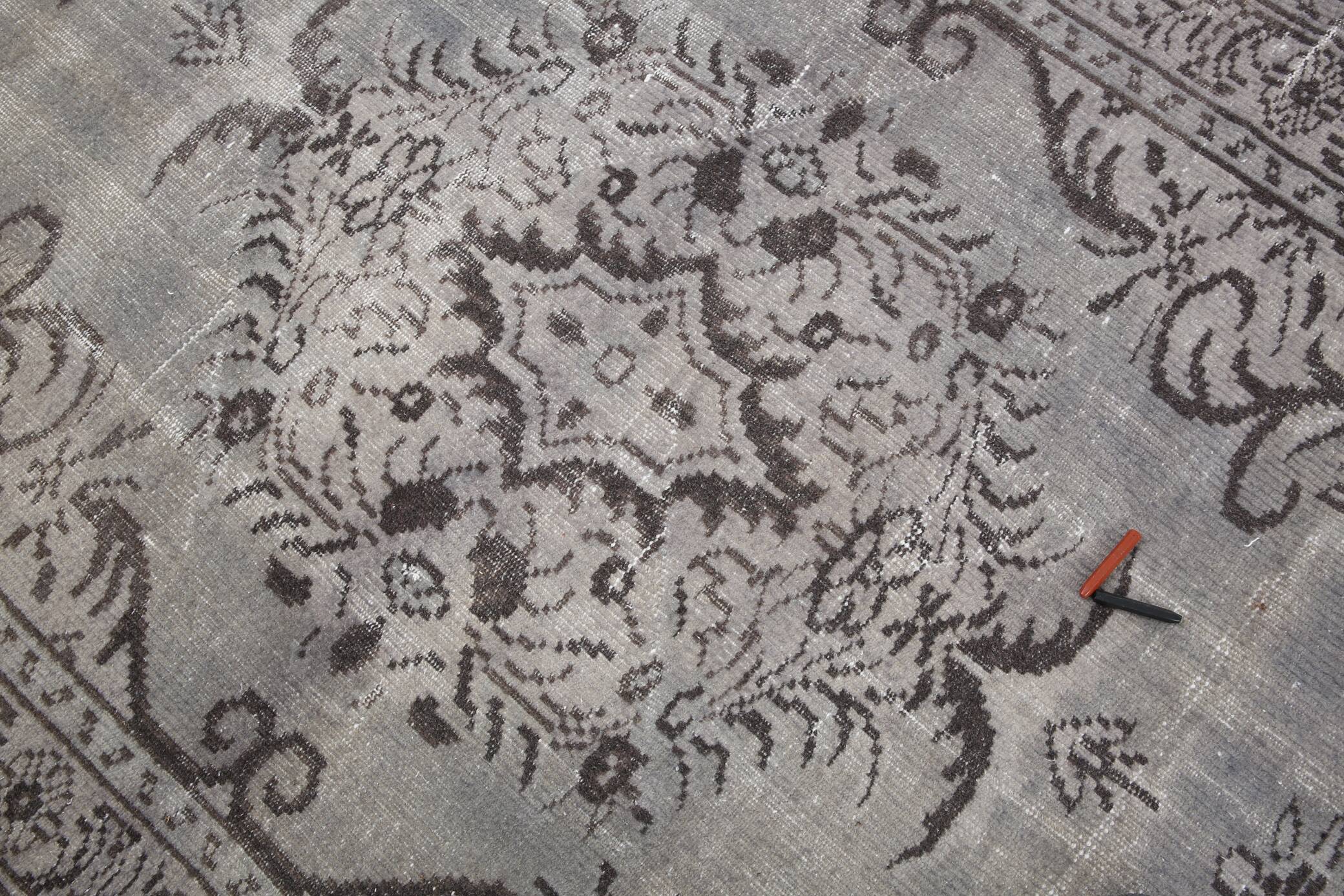 5x8 Shades Of Gray Black Oriental Vintage Turkish Rug, 150x250Cm SK 2874