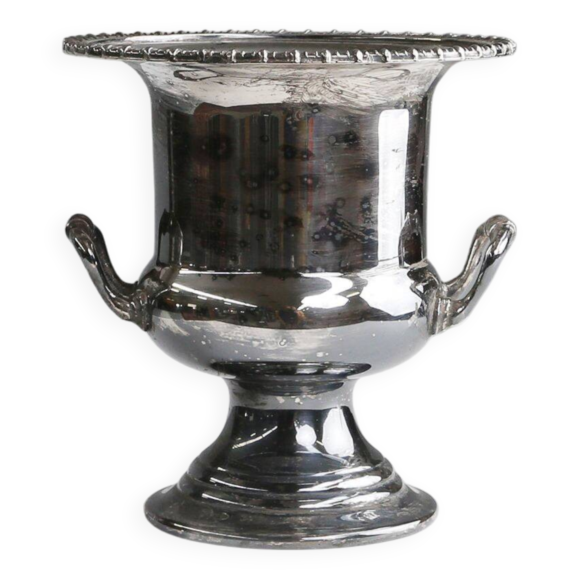 Art Deco Silver plated brass Ice Bucket, France 1900s