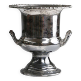 Seau à glace Art Déco en laiton plaqué argent, France, années 1900