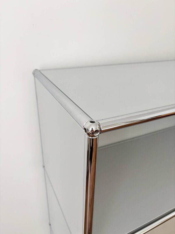 Meuble USM Haller vintage – 2 tiroirs et niche ouverte