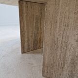Italian travertine coffee table, 1980's