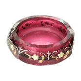 Bohemian crystal ashtray