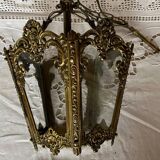 Vintage brass lantern pendant