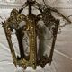 Vintage brass lantern pendant