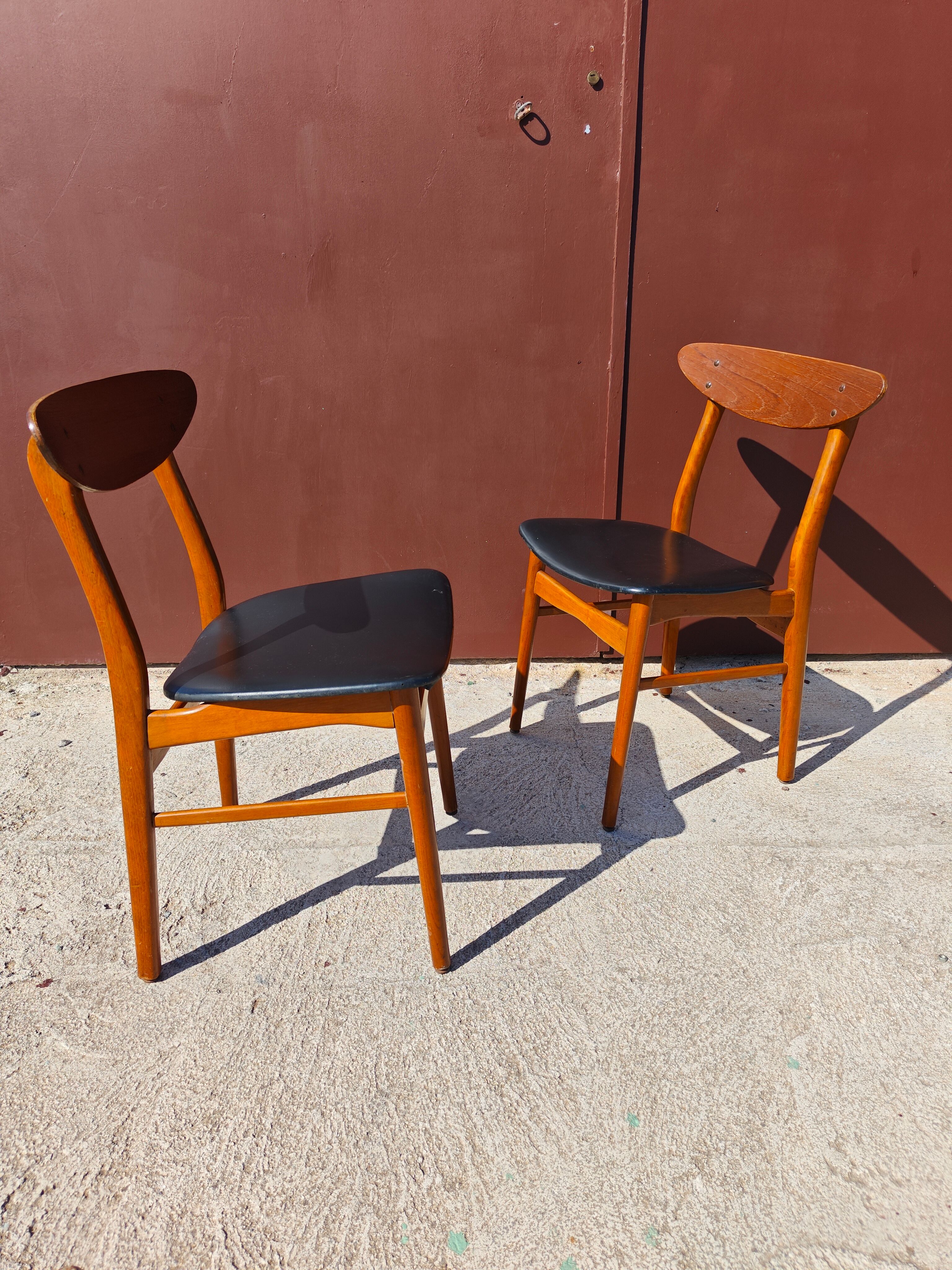 4 chaises Farstrup scandinave