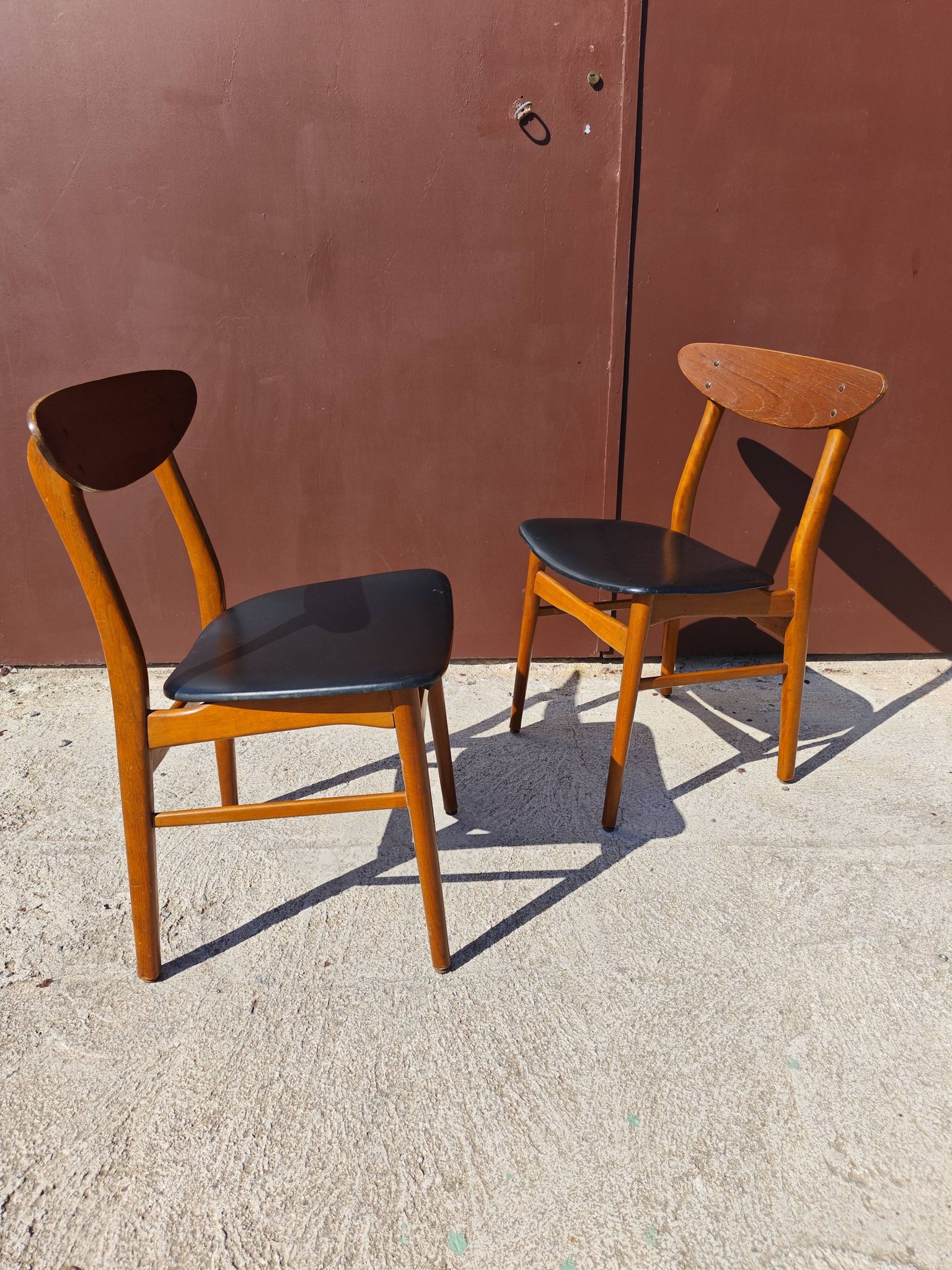 4 chaises Farstrup scandinave