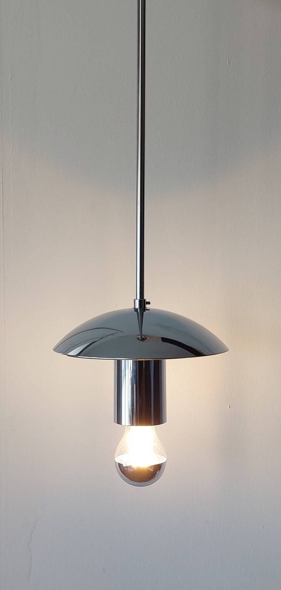 Bahaus style chandelier brand AKA electric, GDR 1970's