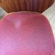 Lot of 4 chairs 1960s skai red compass feet