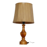 Large vintage wooden lamp 1970
