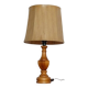 Grande lampe vintage en bois 1970
