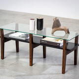 Belgian living room table is designed in a constructivist style of the 50s