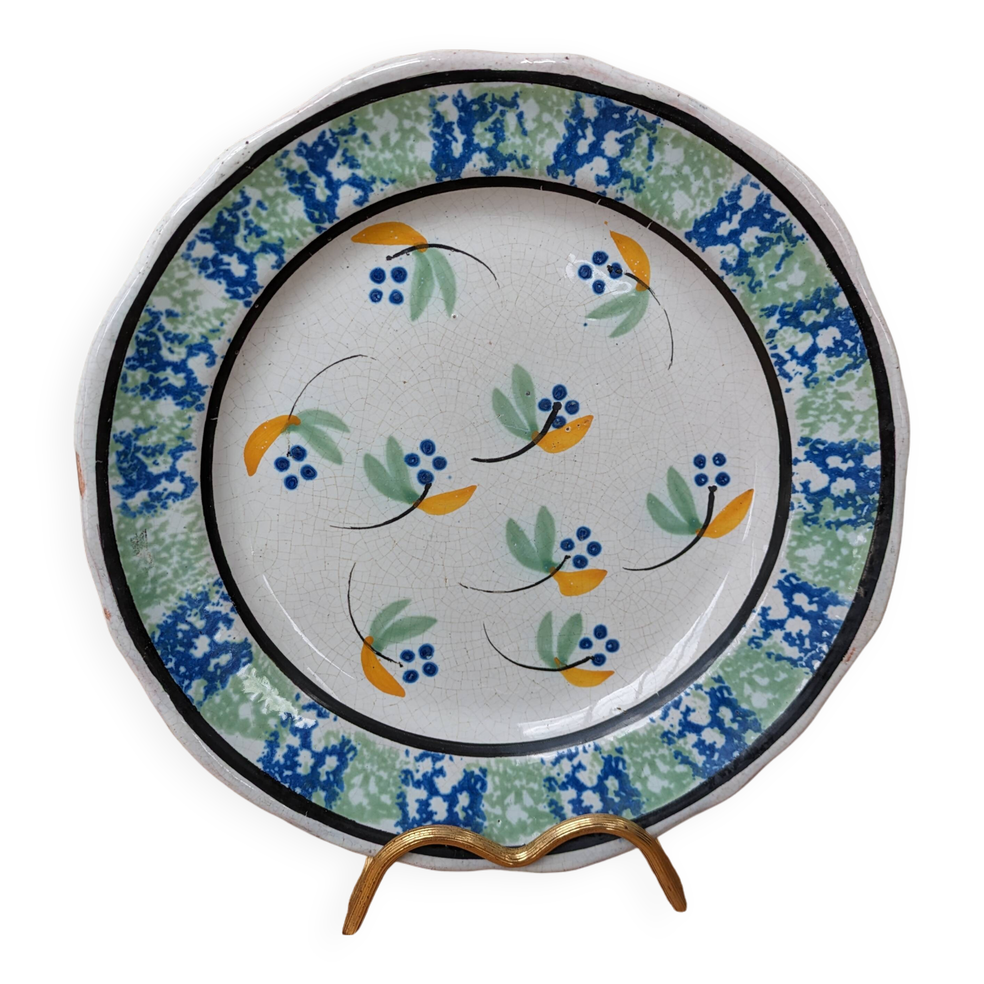 Old flower plate called black ass