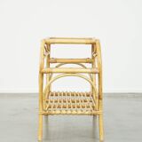 vintage rattan coffee table by Rohé Noordwolde from the 1950s