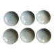 Set of 6 faience cups from Longchamps 1970s