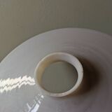 White opaline lampshade pendant lamp vintage