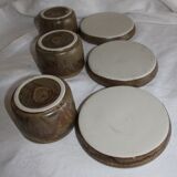 Lot of 3 coffee cups or sandstone tea