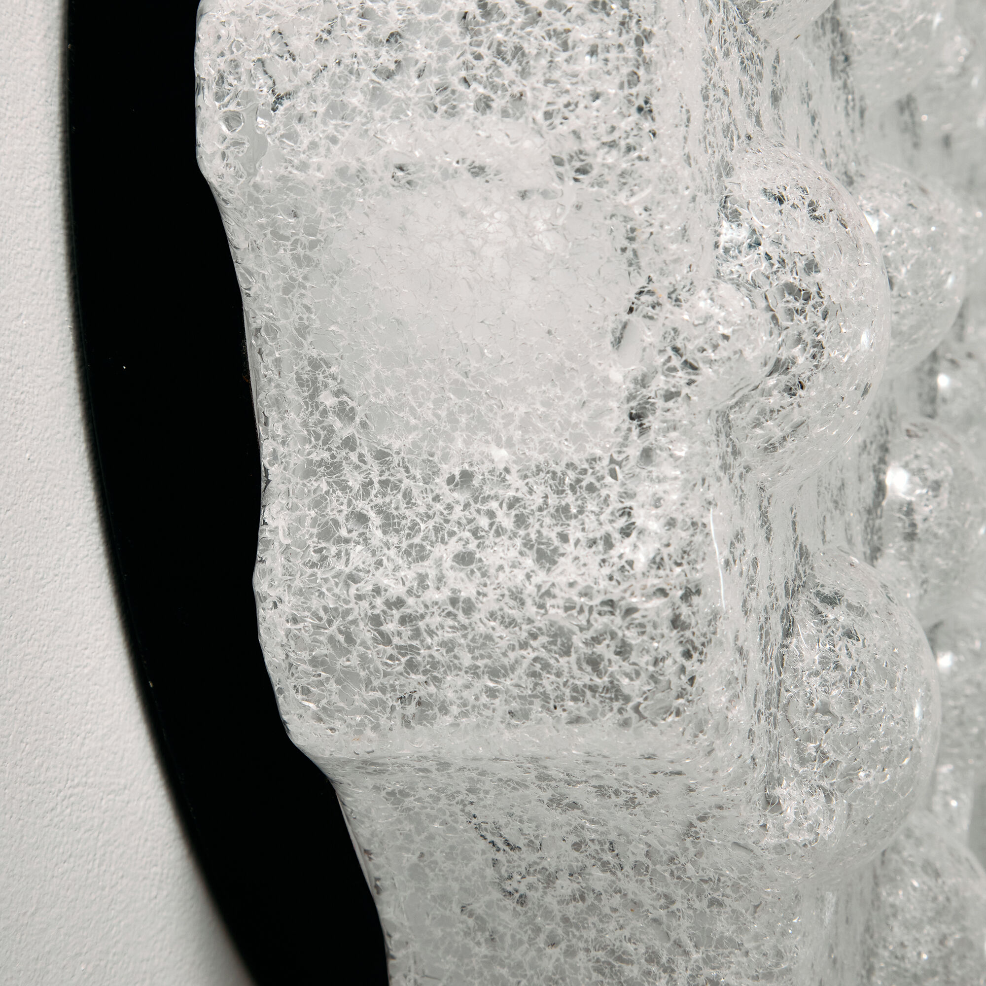 Wall light in metal and plastic