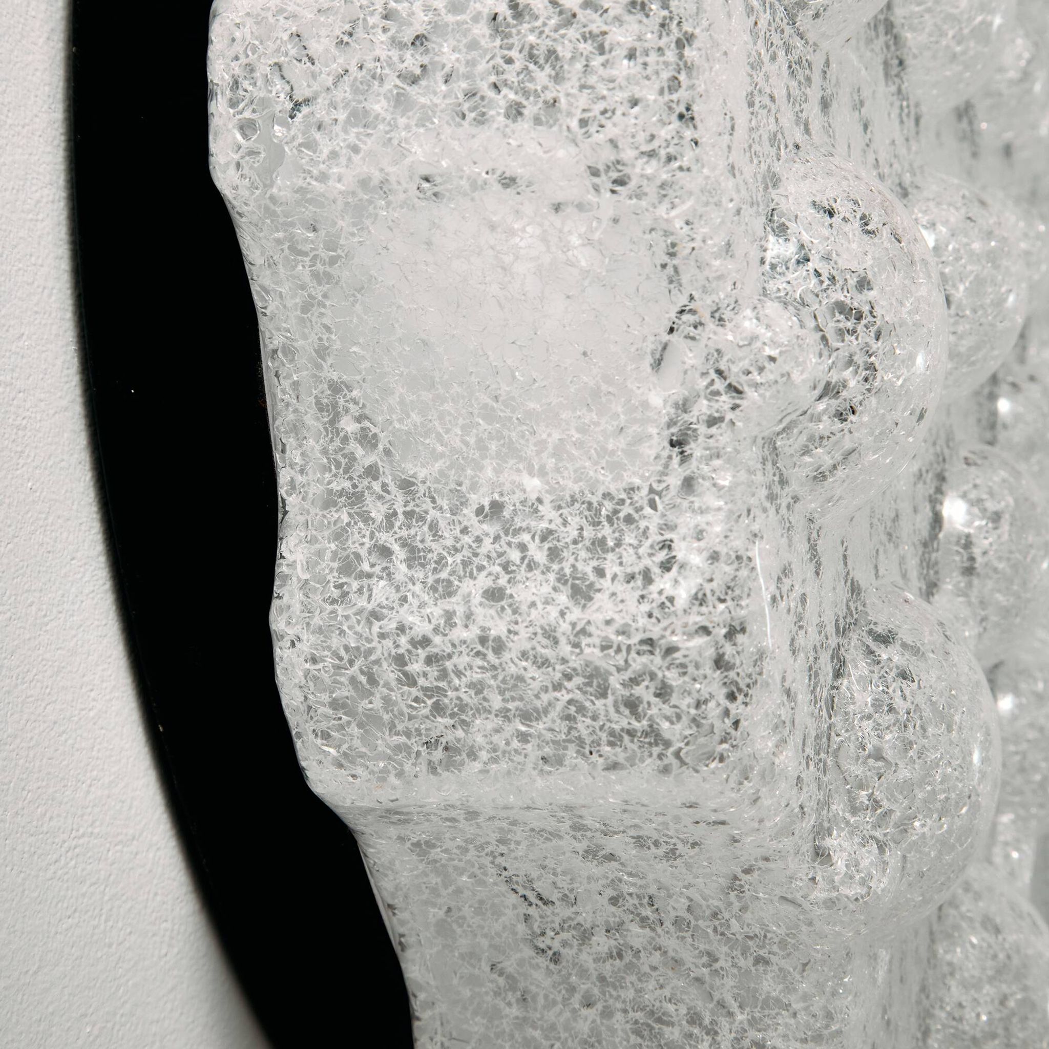 Wall light in metal and plastic