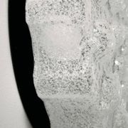 Wall light in metal and plastic