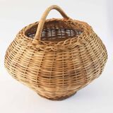 Large rattan amphora basket