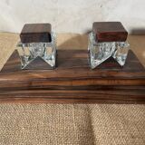 Rosewood inkwell