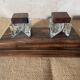 Rosewood inkwell