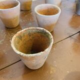 Lot of 10 terracotta pots circa 1930 graineterie