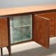 Vintage buffet design by Ico Parisi in ebonised wood, 1950s.