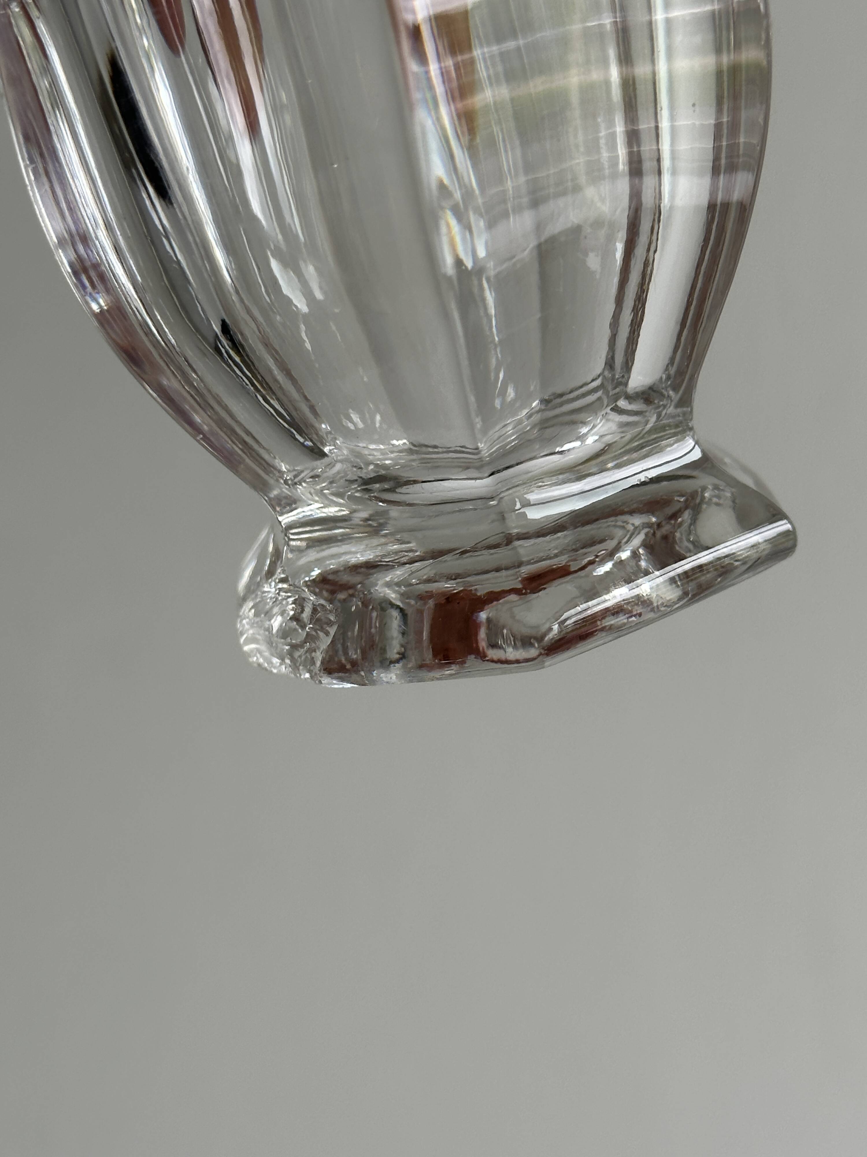 Duo de petits pots en verre épais