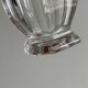 Duo of small thick glass jars