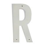Old sign letter R / 27cm