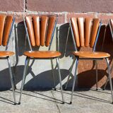 Set of 6 "petal" chairs from Soudéxvinyl