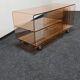 Vintage smoked plexiglas tv/hifi unit
