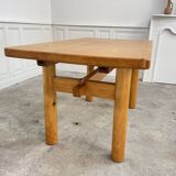 Table vintage 1975 en bois de pin