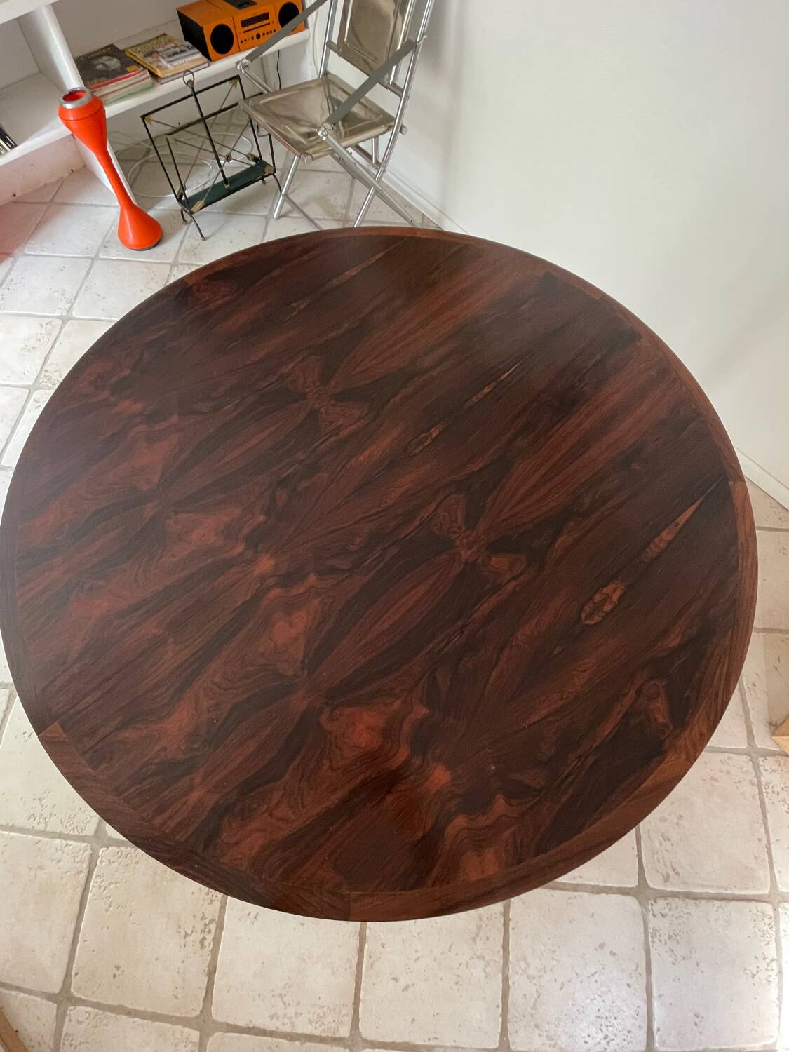 Table à rallonge  scandinave en palissandre de Rio