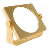 Small cream plastic bathroom mirror to attach, 1970s