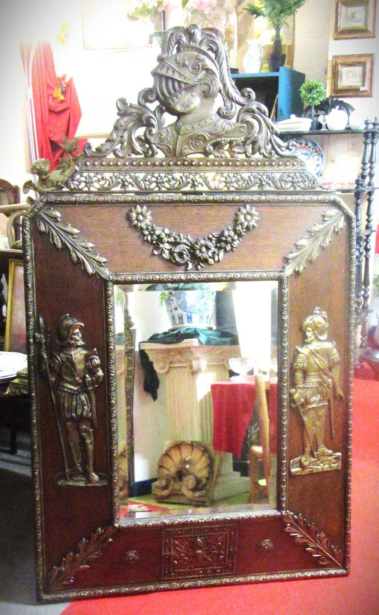 Miroir Napoleon III style medieval
