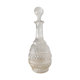 Large blown glass decanter and relief decoration