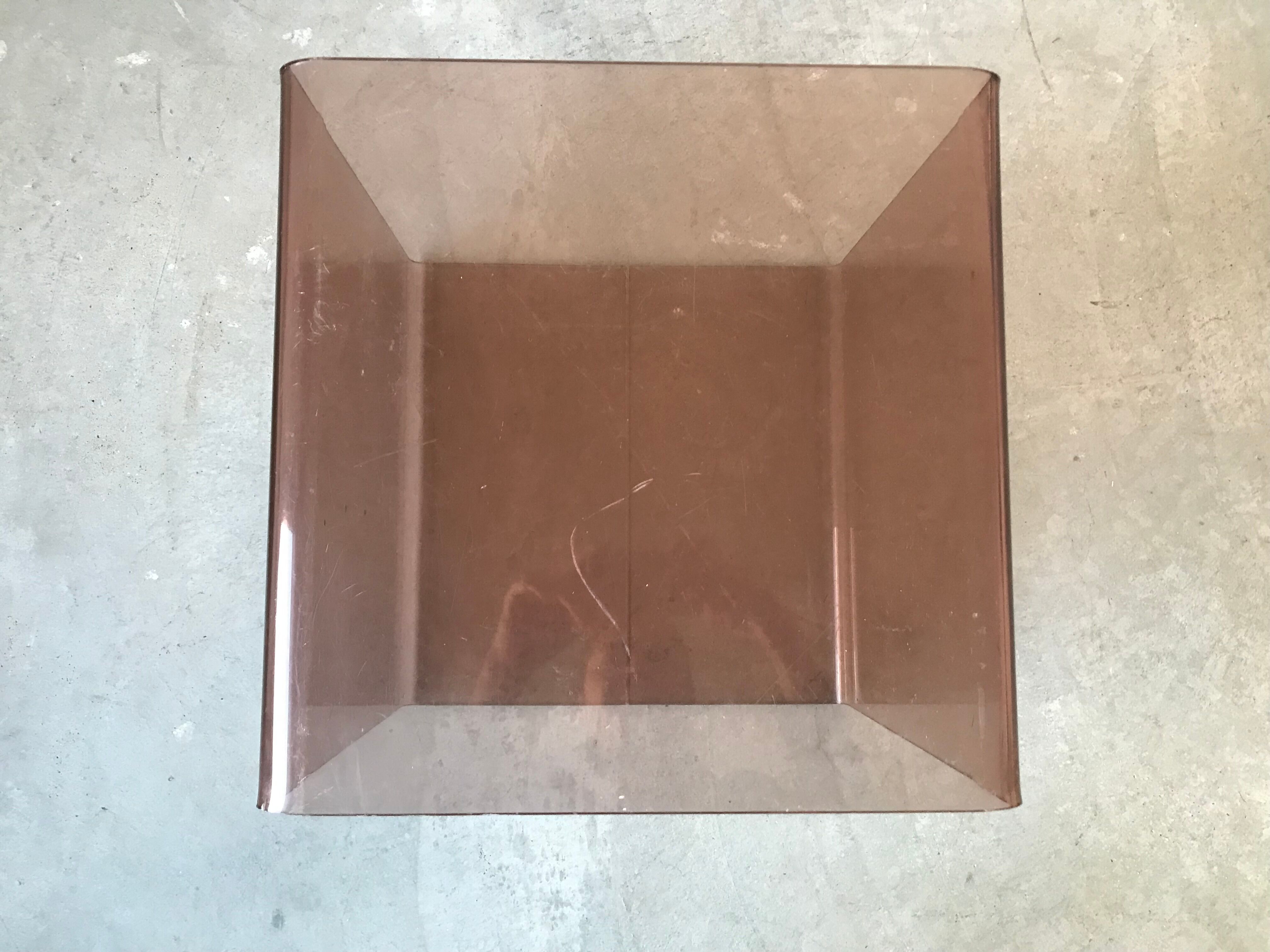 Smoked plexis cube, circa 1970