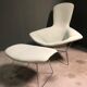 Bird chair and footstool by Harry Bertoia, Knoll