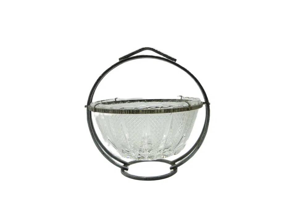AGT Sugar Bowl, mid-century modern, transparent glass