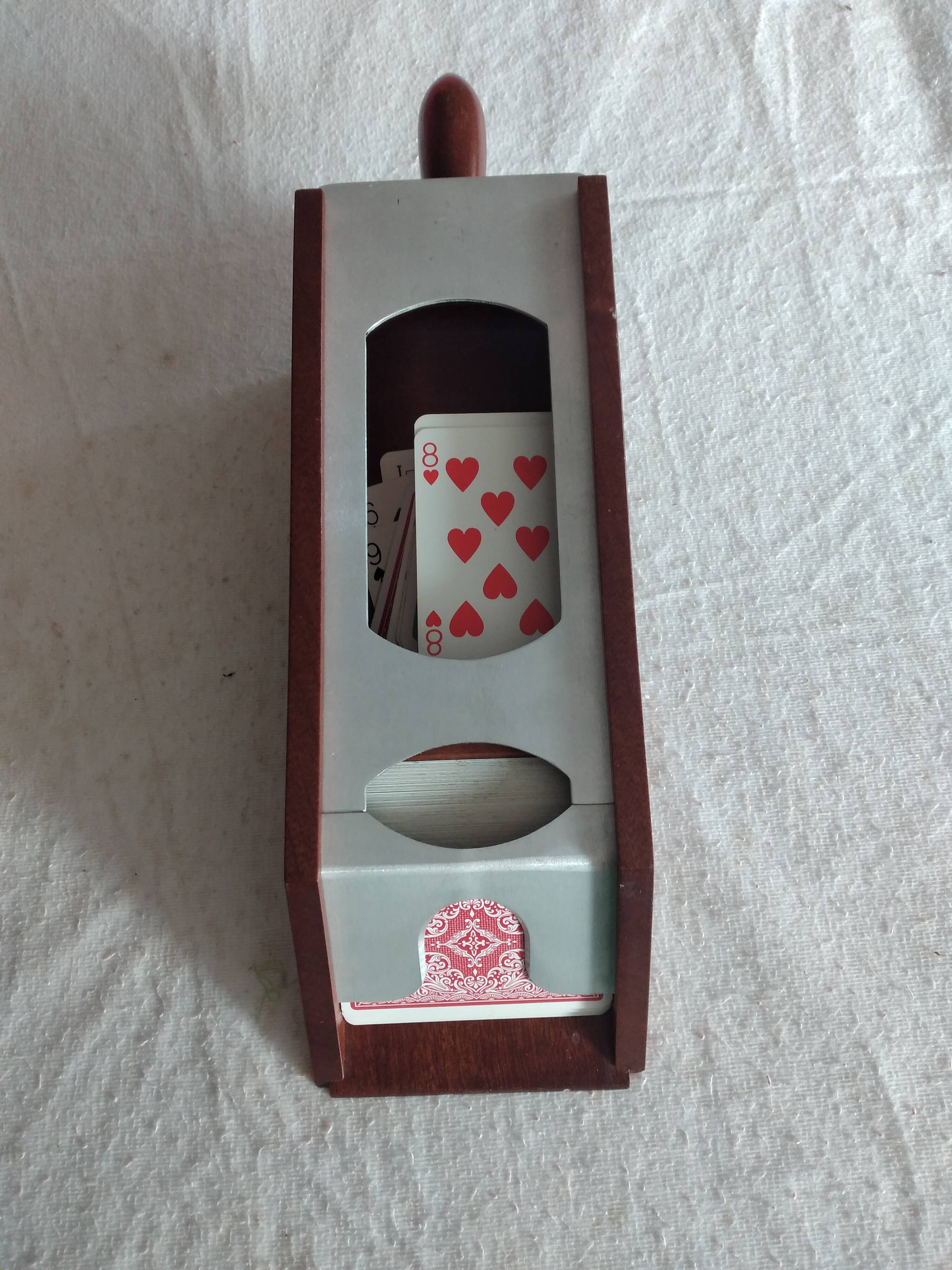 Mahogany croupier's shoe