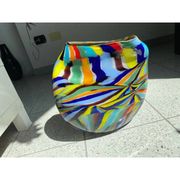 Modern Multicolored Vase in Murano Glass