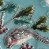 Sarreguemines Birds Barbotine Plate