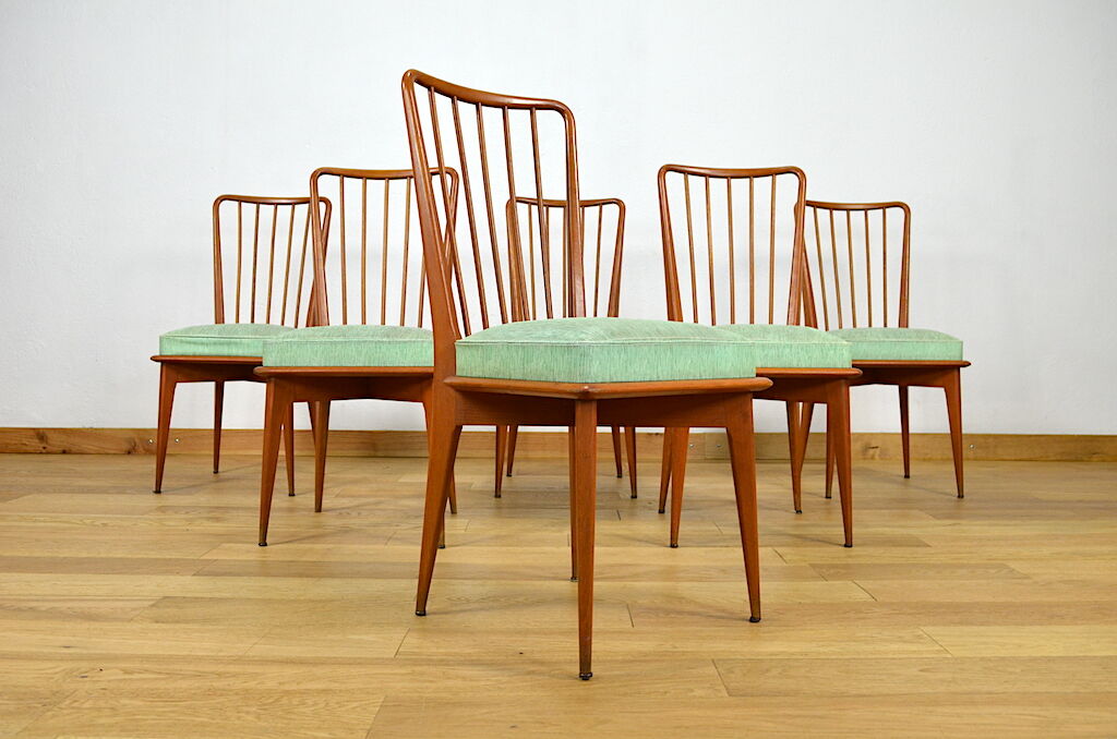 6 Chaises Vintage de Charles Ramos Édition Castellanata 1960