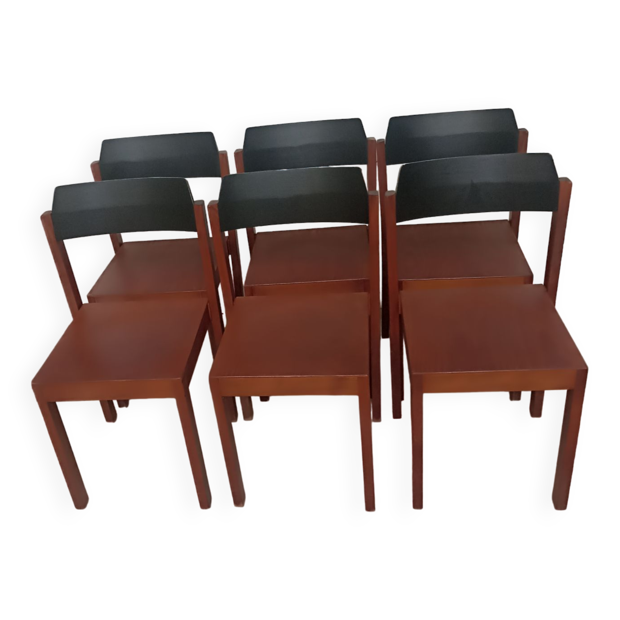 Set of 6 vintage scandinavian chairs