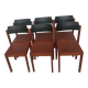Lot 6 chaises vintage scandinave