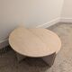 Round travertine coffee table, model for Up & Up, Italy, 1970s