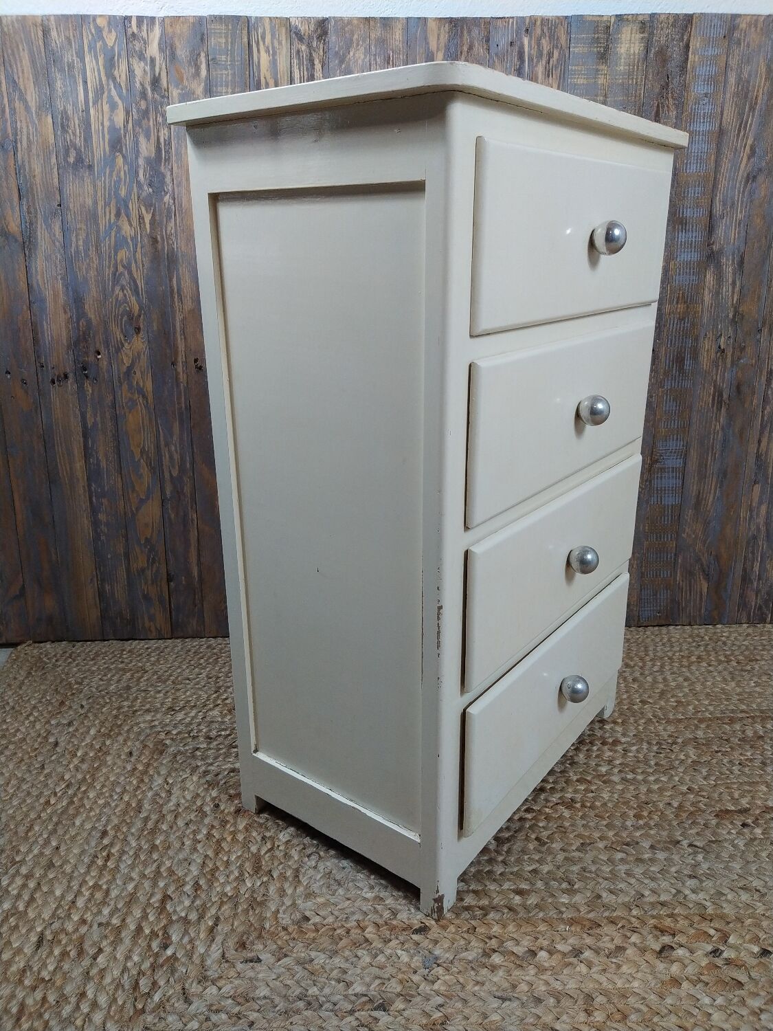 Wooden semainier, off-white