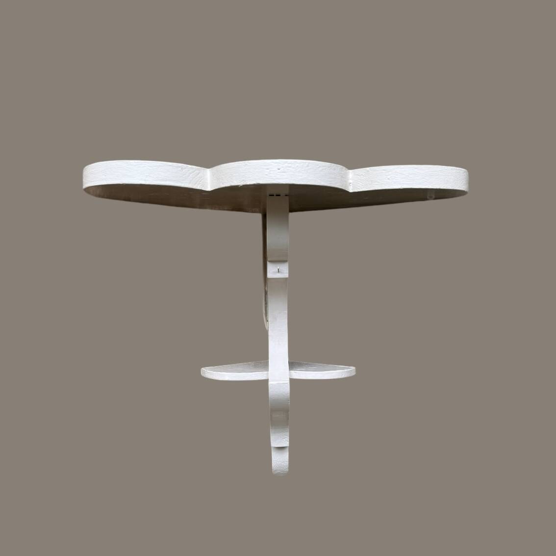 Old wooden wall corner shelf